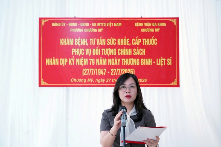 Phường Chương Mỹ tổ chức khám bệnh, tư vấn sức khỏe, cấp thuốc miễn phí cho đối tượng chính sách- Ảnh 4.