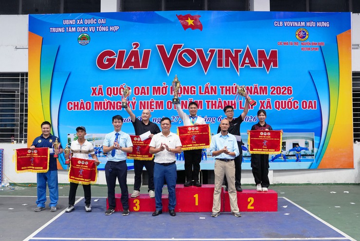 BẾ MẠC GIẢI VOVINAM XÃ QUỐC OAI MỞ RỘNG LẦN THỨ I NĂM 2026: QUỐC OAI DẪN ĐẦU TOÀN ĐOÀN- Ảnh 1.