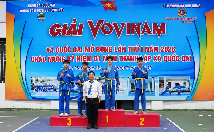 BẾ MẠC GIẢI VOVINAM XÃ QUỐC OAI MỞ RỘNG LẦN THỨ I NĂM 2026: QUỐC OAI DẪN ĐẦU TOÀN ĐOÀN- Ảnh 18.
