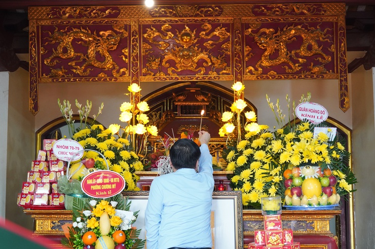 Phường Chương Mỹ đón nhận Bằng xếp hạng Di tích lịch sử cấp Thành phố đối với Đình Giang Lẻ- Ảnh 1.