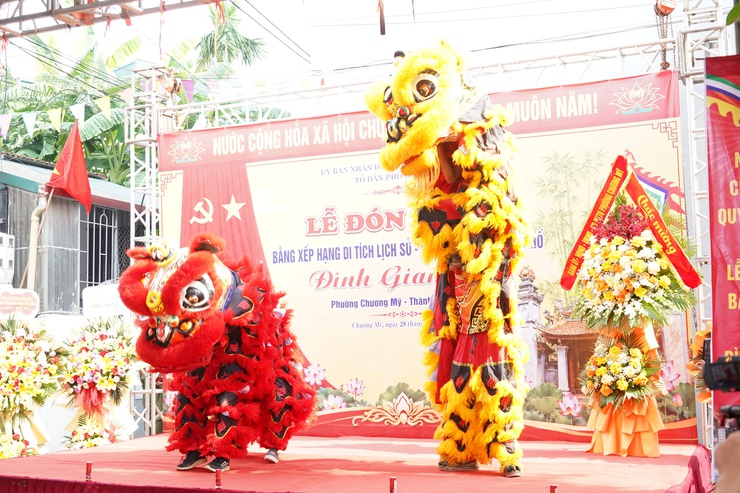 Phường Chương Mỹ đón nhận Bằng xếp hạng Di tích lịch sử cấp Thành phố đối với Đình Giang Lẻ- Ảnh 7.