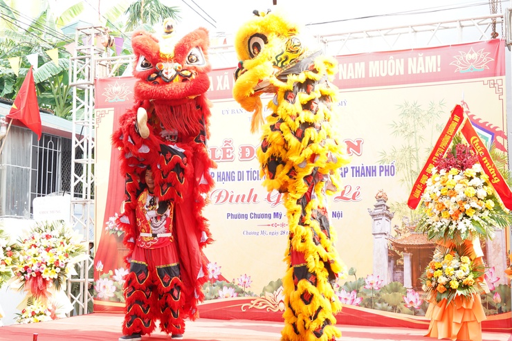 Phường Chương Mỹ đón nhận Bằng xếp hạng Di tích lịch sử cấp Thành phố đối với Đình Giang Lẻ- Ảnh 8.