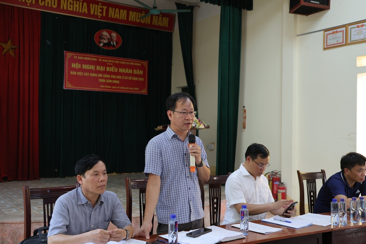 67 hộ gia đình trên địa bàn xã Đông Sơn cũ tham dự Hội nghị đối thoại về Dự thảo phương án hỗ trợ, bồi thường khi bị thu hồi đất thực hiện Dự án cải tạo, nâng cấp Quốc lộ 6 đoạn Ba La – Xuân Mai- Ảnh 9.