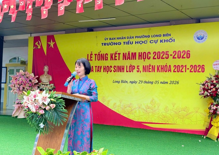 Trường Tiểu học Cự Khối tổ chức Lễ Tổng kết năm học 2025 - 2026 và chia tay học sinh khối 5 niên khóa 2021 - 2026- Ảnh 1.
