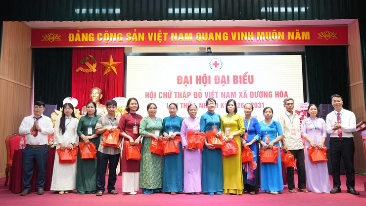 Tổ chức thành công Đại hội đại biểu Hội chữ thập đỏ xã Dương Hoà lần thứ I, nhiệm kỳ 2026-2031 - Ảnh 11.