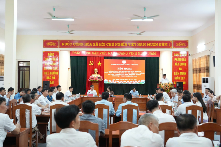 UBMTTQ Việt Nam xã tổ chức hội nghị phản biện xã hội- Ảnh 1.