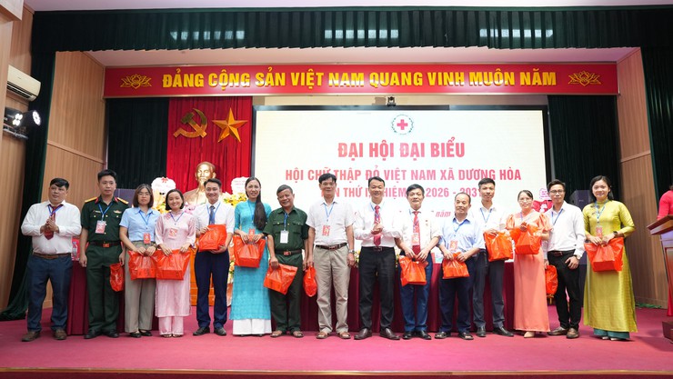 Tổ chức thành công Đại hội đại biểu Hội chữ thập đỏ xã Dương Hoà lần thứ I, nhiệm kỳ 2026-2031 - Ảnh 12.