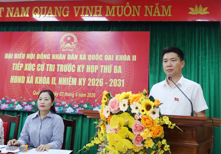 TỔ ĐẠI BIỂU SỐ 6 HĐND XÃ QUỐC OAI LẮNG NGHE TÂM TƯ, NGUYỆN VỌNG CỬ TRI TRƯỚC KỲ HỌP THƯỜNG LỆ GIỮA NĂM 2026- Ảnh 12.