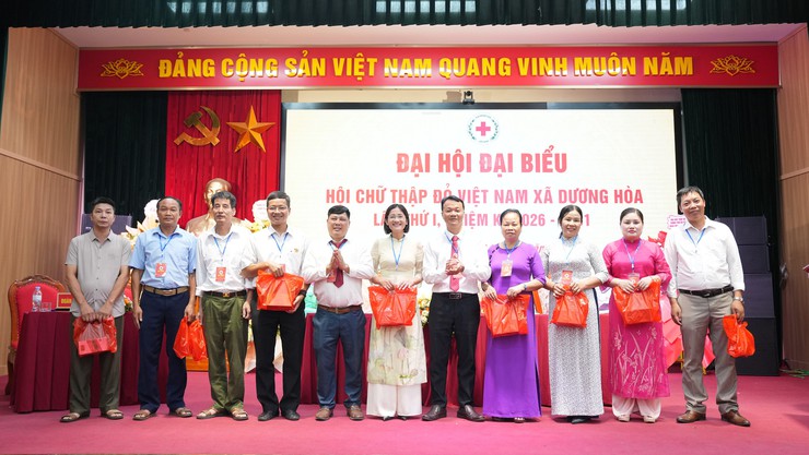 Tổ chức thành công Đại hội đại biểu Hội chữ thập đỏ xã Dương Hoà lần thứ I, nhiệm kỳ 2026-2031 - Ảnh 13.