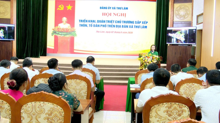 ĐẢNG ỦY XÃ THƯ LÂM TRIỂN KHAI, QUÁN TRIỆT CHỦ TRƯƠNG SẮP XẾP THÔN, TỔ DÂN PHỐ TRÊN ĐỊA BÀN XÃ- Ảnh 4.