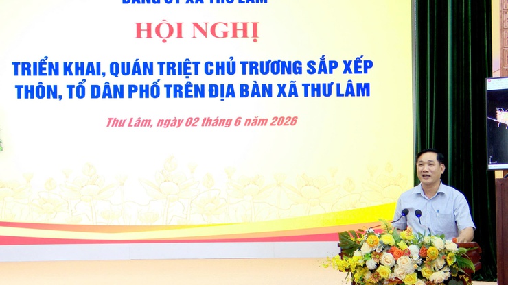 ĐẢNG ỦY XÃ THƯ LÂM TRIỂN KHAI, QUÁN TRIỆT CHỦ TRƯƠNG SẮP XẾP THÔN, TỔ DÂN PHỐ TRÊN ĐỊA BÀN XÃ- Ảnh 5.