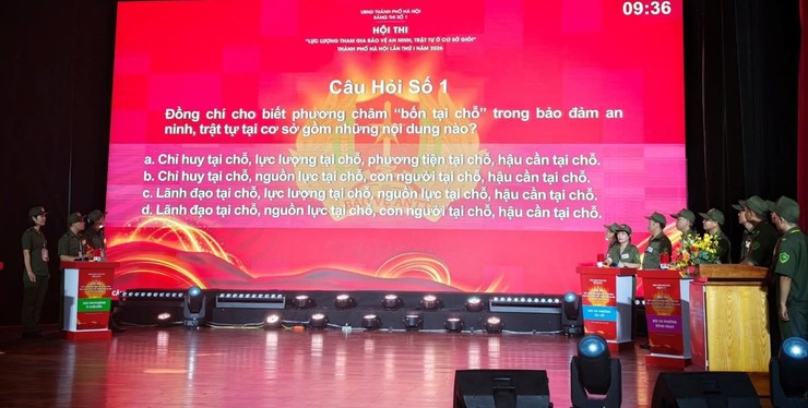 Phường Ô Chợ Dừa xuất sắc giành Giải Nhất Bảng thi số 1- Vòng thi thứ 2 Hội thi "Lực lượng tham gia bảo vệ an ninh, trật tự ở cơ sở giỏi" Thành phố Hà Nội năm 2026- Ảnh 5.