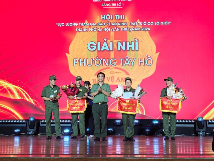 Phường Ô Chợ Dừa xuất sắc giành Giải Nhất Bảng thi số 1- Vòng thi thứ 2 Hội thi "Lực lượng tham gia bảo vệ an ninh, trật tự ở cơ sở giỏi" Thành phố Hà Nội năm 2026- Ảnh 7.