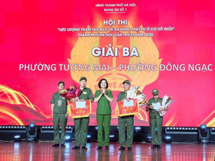 Phường Ô Chợ Dừa xuất sắc giành Giải Nhất Bảng thi số 1- Vòng thi thứ 2 Hội thi "Lực lượng tham gia bảo vệ an ninh, trật tự ở cơ sở giỏi" Thành phố Hà Nội năm 2026- Ảnh 8.