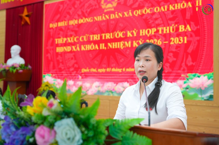 TỔ ĐẠI BIỂU SỐ 05 HĐND XÃ QUỐC OAI TIẾP XÚC CỬ TRI TRƯỚC KỲ HỌP THỨ BA, HĐND XÃ KHÓA II NHIỆM KỲ 2026 – 2031- Ảnh 3.