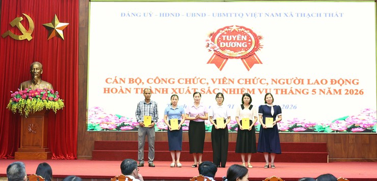 THẠCH THẤT TỔ CHỨC CHÀO CỜ ĐẦU THÁNG, TRIỂN KHAI NHIỆM VỤ TRỌNG TÂM THÁNG 6/2026- Ảnh 5.