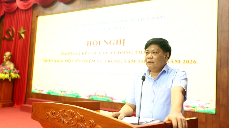 THẠCH THẤT TỔ CHỨC CHÀO CỜ ĐẦU THÁNG, TRIỂN KHAI NHIỆM VỤ TRỌNG TÂM THÁNG 6/2026- Ảnh 3.