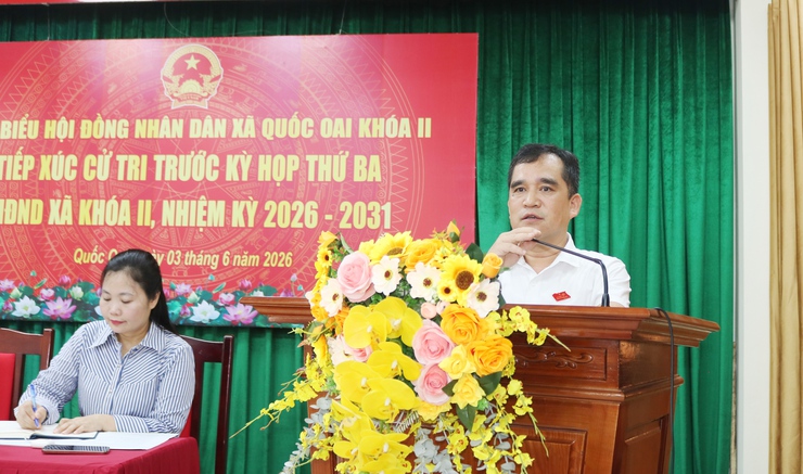 TỔ ĐẠI BIỂU SỐ 6 HĐND XÃ QUỐC OAI LẮNG NGHE TÂM TƯ, NGUYỆN VỌNG CỬ TRI TRƯỚC KỲ HỌP THƯỜNG LỆ GIỮA NĂM 2026- Ảnh 4.
