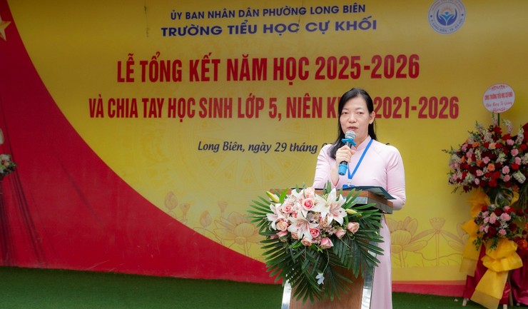 Trường Tiểu học Cự Khối tổ chức Lễ Tổng kết năm học 2025 - 2026 và chia tay học sinh khối 5 niên khóa 2021 - 2026- Ảnh 5.