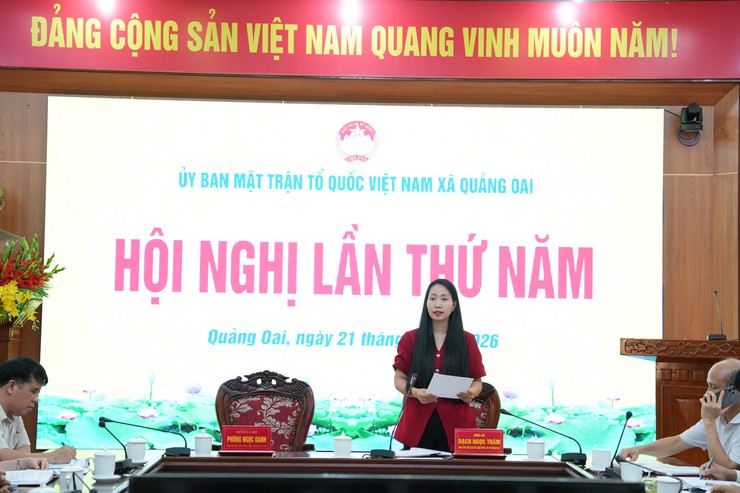 Ủy ban MTTQ Việt Nam xã Quảng Oai tổ chức Hội nghị lần thứ Năm- Ảnh 5.
