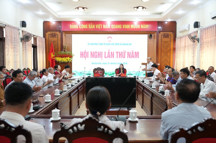 Ủy ban MTTQ Việt Nam xã Quảng Oai tổ chức Hội nghị lần thứ Năm- Ảnh 2.