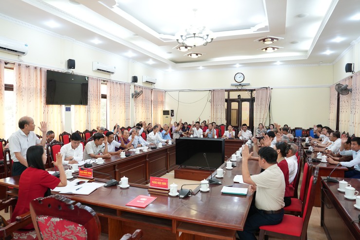 Ủy ban MTTQ Việt Nam xã Quảng Oai tổ chức Hội nghị lần thứ Năm- Ảnh 3.