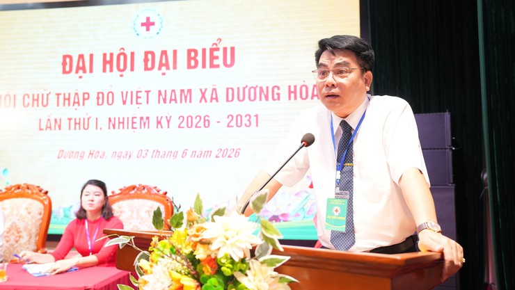 Tổ chức thành công Đại hội đại biểu Hội chữ thập đỏ xã Dương Hoà lần thứ I, nhiệm kỳ 2026-2031 - Ảnh 8.