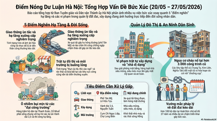 Tuyên truyền nội dung báo cáo Khái quát thông tin báo chí phản ánh các vấn đề, vụ việc bức xúc liên quan đến Hà Nội- Ảnh 1.