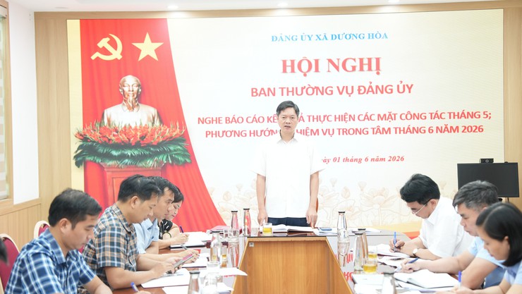 Thường trực Đảng uỷ xã nghe báo cáo kết quả công tác tháng 5/2026 - Ảnh 5.