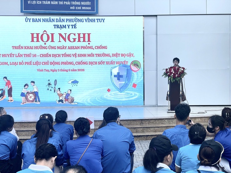 PHƯỜNG VINH TUY HƯỞNG ỨNG NGÀY ASEAN PHÒNG, CHỐNG SỐT XUẤT HUYẾT- Ảnh 2.