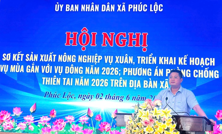 Phúc Lộc: Sơ kết sản xuất vụ Xuân, triển khai nhiệm vụ vụ Mùa, vụ Đông và phương án phòng, chống thiên tai năm 2026- Ảnh 3.