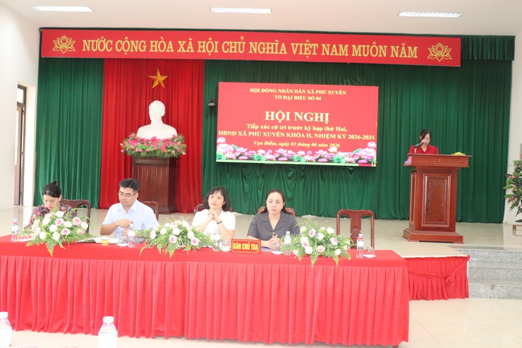 TỔ ĐẠI BIỂU SỐ 4 - HĐND XÃ TIẾP XÚC CỬ TRI TRƯỚC KỲ HỌP THƯỜNG LỆ GIỮA NĂM 2026- Ảnh 3.