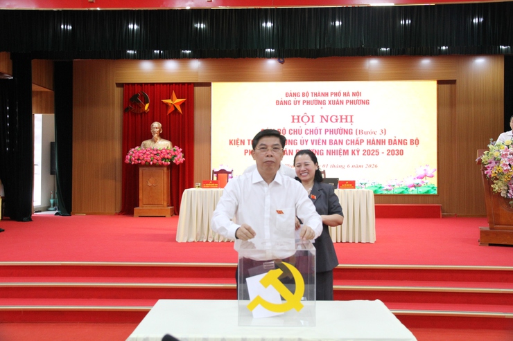Đảng ủy phường Xuân Phương tổ chức các hội nghị thực hiện quy trình về công tác cán bộ- Ảnh 3.