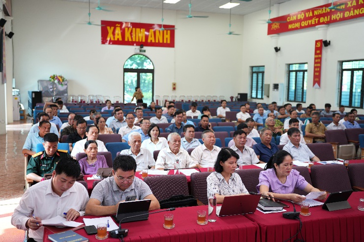 XÃ KIM ANH TỔ CHỨC HỘI THẢO LẤY Ý KIẾN ĐỐI VỚI ĐỀ ÁN SẮP XẾP THÔN TRÊN ĐỊA BÀN XÃ- Ảnh 6.
