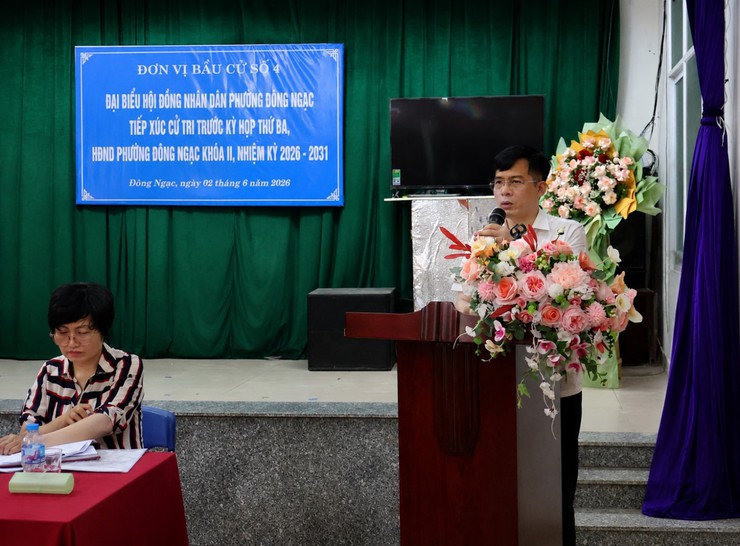 Hội nghị tiếp xúc cử tri với đại biểu HĐND phường trước kỳ họp thứ Ba HĐND phường Đông Ngạc, nhiệm kỳ 2026-2031- Ảnh 2.