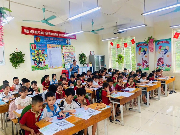 Trường Mầm non Tiên Phong tổ chức cho trẻ 5 tuổi tham quan Trường Tiểu học Tiên Phong- Ảnh 10.