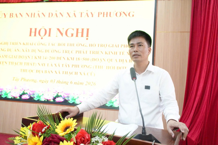 Tây Phương tuyên truyền, phổ biến chính sách thu hồi đất thực hiện dự án đường trục phát triển kinh tế - xã hội Bắc - Nam- Ảnh 2.