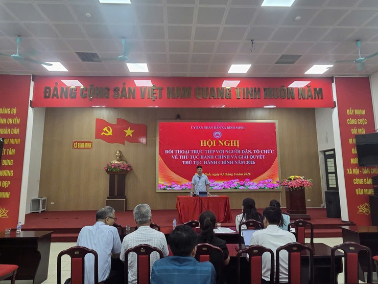 Xã Bình Minh tổ chức hội nghị đối thoại trực tiếp với người dân, tổ chức về thủ tục hành chính và giải quyết thủ tục hành chính năm 2026- Ảnh 9.