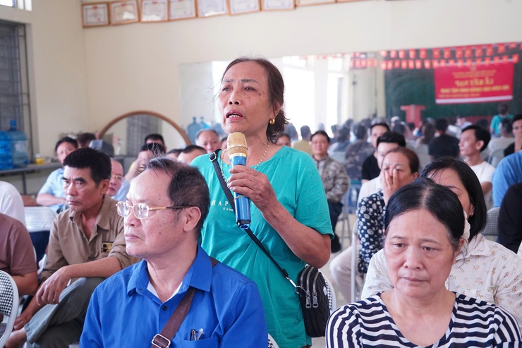 Phường Chương Mỹ đối thoại, tiếp thu ý kiến về phương án bồi thường, hỗ trợ, tái định cư dự án cải tạo, nâng cấp Quốc lộ 6 đoạn Ba La - Xuân Mai tại TDP Cao Sơn- Ảnh 7.
