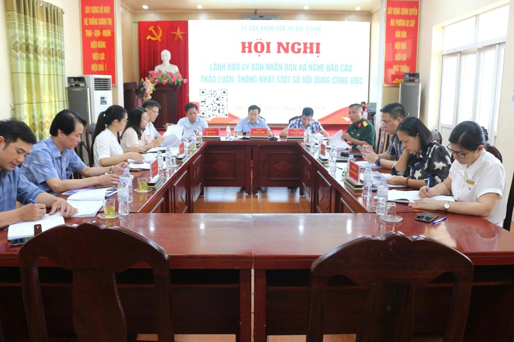 UBND xã Đại Xuyên tổ chức hội nghị nghe báo cáo, thảo luận và thống nhất một số nhiệm vụ trọng tâm- Ảnh 2.