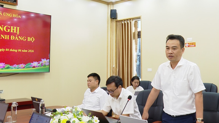 BCH Đảng bộ xã Ứng Hòa thống nhất các giải pháp thúc đẩy phát triển kinh tế - xã hội và đầu tư công giai đoạn 2026–2030.- Ảnh 4.