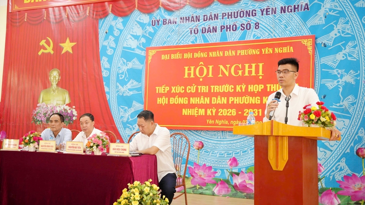 Tổ đại biểu số 02, 03, 04 HĐND phường Yên Nghĩa tiếp xúc cử tri trước Kỳ họp thứ Hai, HĐND phường khóa II, nhiệm kỳ 2026 – 2031- Ảnh 1.