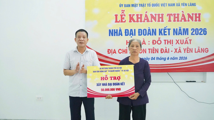 XÃ YÊN LÃNG ĐỒNG THỜI KHÁNH THÀNH, BÀN GIAO NHÀ ĐẠI ĐOÀN KẾT- Ảnh 1.