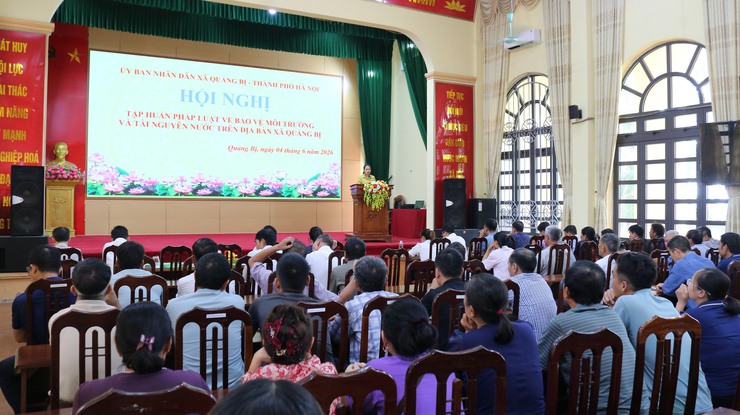 Tập huấn pháp luật về bảo vệ môi trường và tài nguyên nước năm 2026- Ảnh 1.