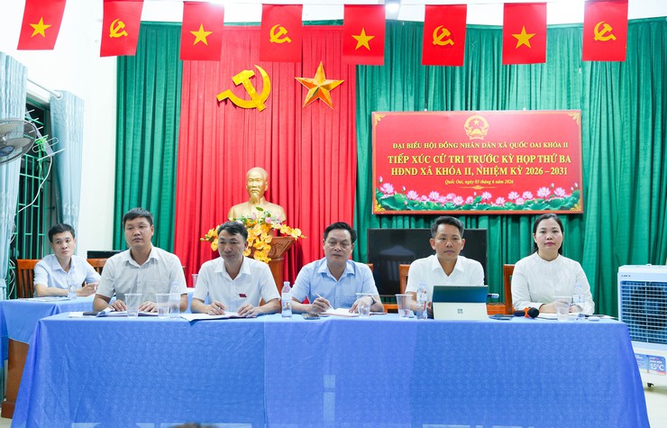 Tổ đại biểu số 7 HĐND xã Quốc Oai đã có buổi tiếp xúc cử tri trước kỳ họp thứ ba (Kỳ họp thường lệ giữa năm 2026)- Ảnh 1.