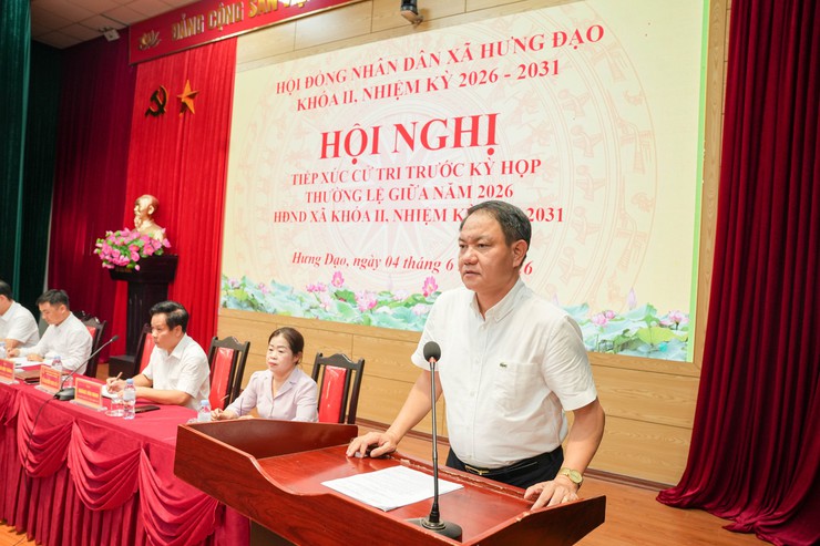 TỔ ĐẠI BIỂU HĐND XÃ HƯNG ĐẠO TIẾP XÚC CỬ TRI ĐƠN VỊ BẦU CỬ SỐ 01 TRƯỚC KỲ HỌP THỨ TƯ HĐND XÃ KHÓA II, NHIỆM KỲ 2026 - 2031- Ảnh 3.
