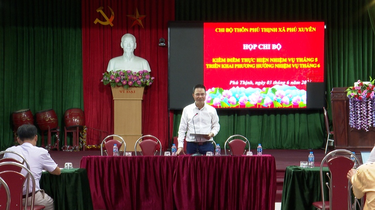 Đồng chí Bí thư Đảng ủy xã Phú Xuyên dự sinh hoạt Chi bộ thôn Phú Thịnh- Ảnh 14.
