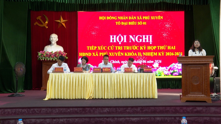 Tổ đại biểu số 1 HĐND xã tiếp xúc cử tri tại các thôn Phú Mỹ, Thao Chính, Mỹ Lâm, Đông Đoài, Đại Nam- Ảnh 1.