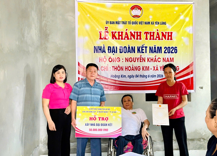 XÃ YÊN LÃNG ĐỒNG THỜI KHÁNH THÀNH, BÀN GIAO NHÀ ĐẠI ĐOÀN KẾT- Ảnh 5.
