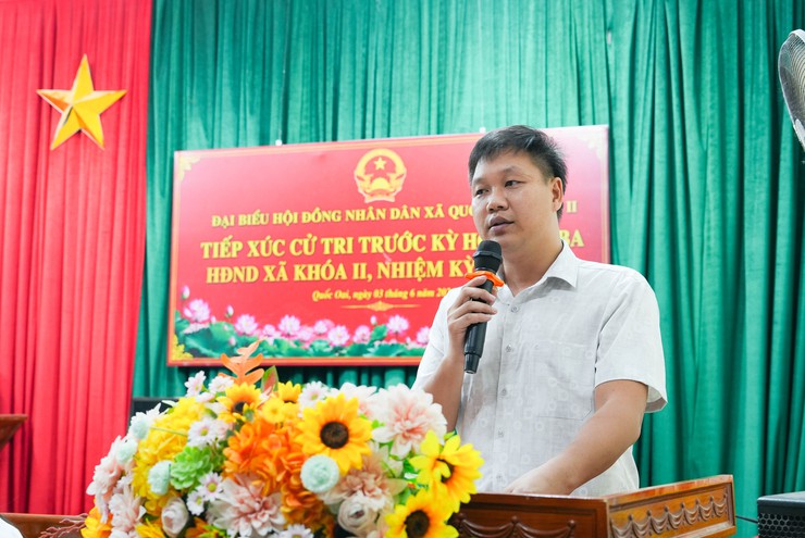 Tổ đại biểu số 7 HĐND xã Quốc Oai đã có buổi tiếp xúc cử tri trước kỳ họp thứ ba (Kỳ họp thường lệ giữa năm 2026)- Ảnh 5.